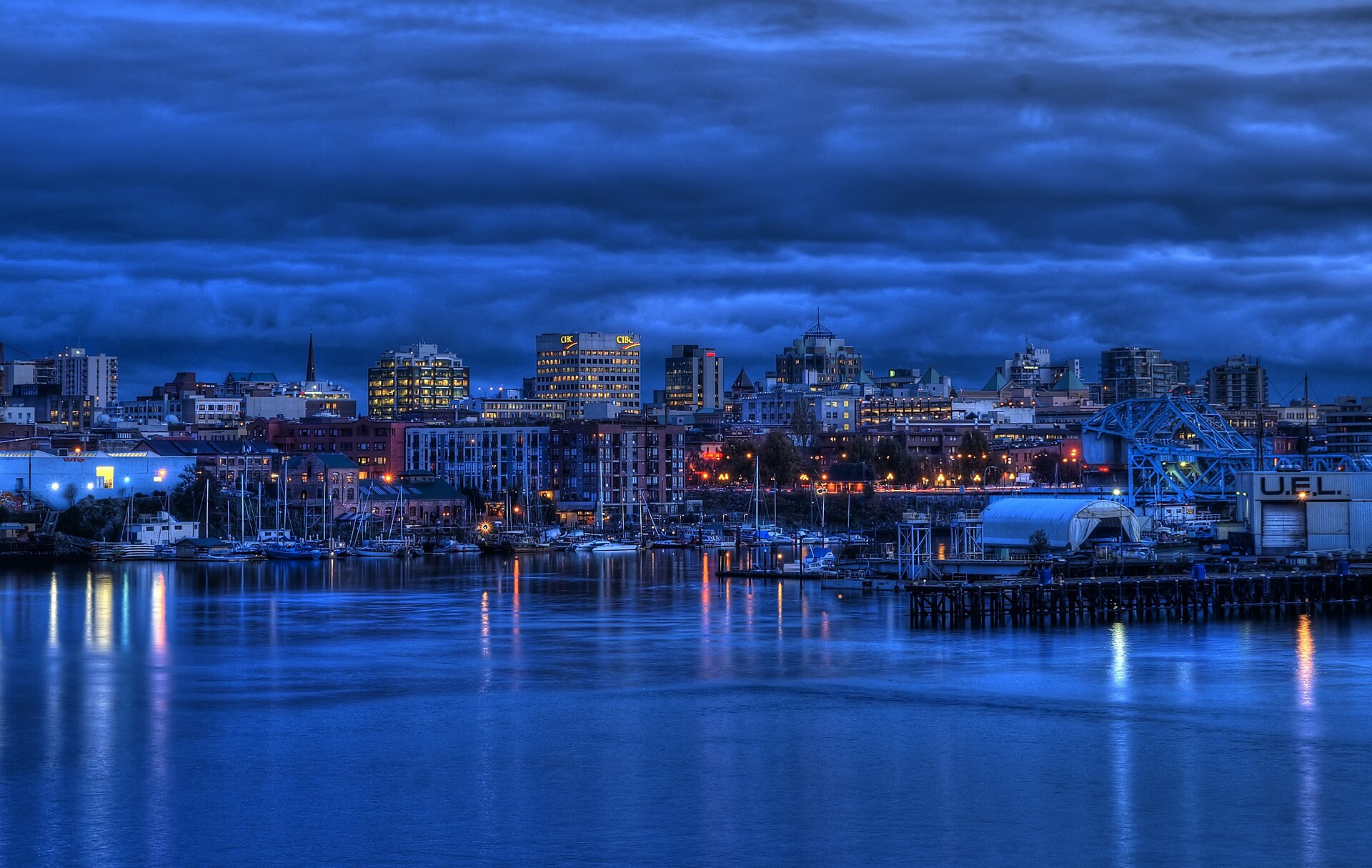 Neighbourhood setting in Victoria BC Parliament buildings