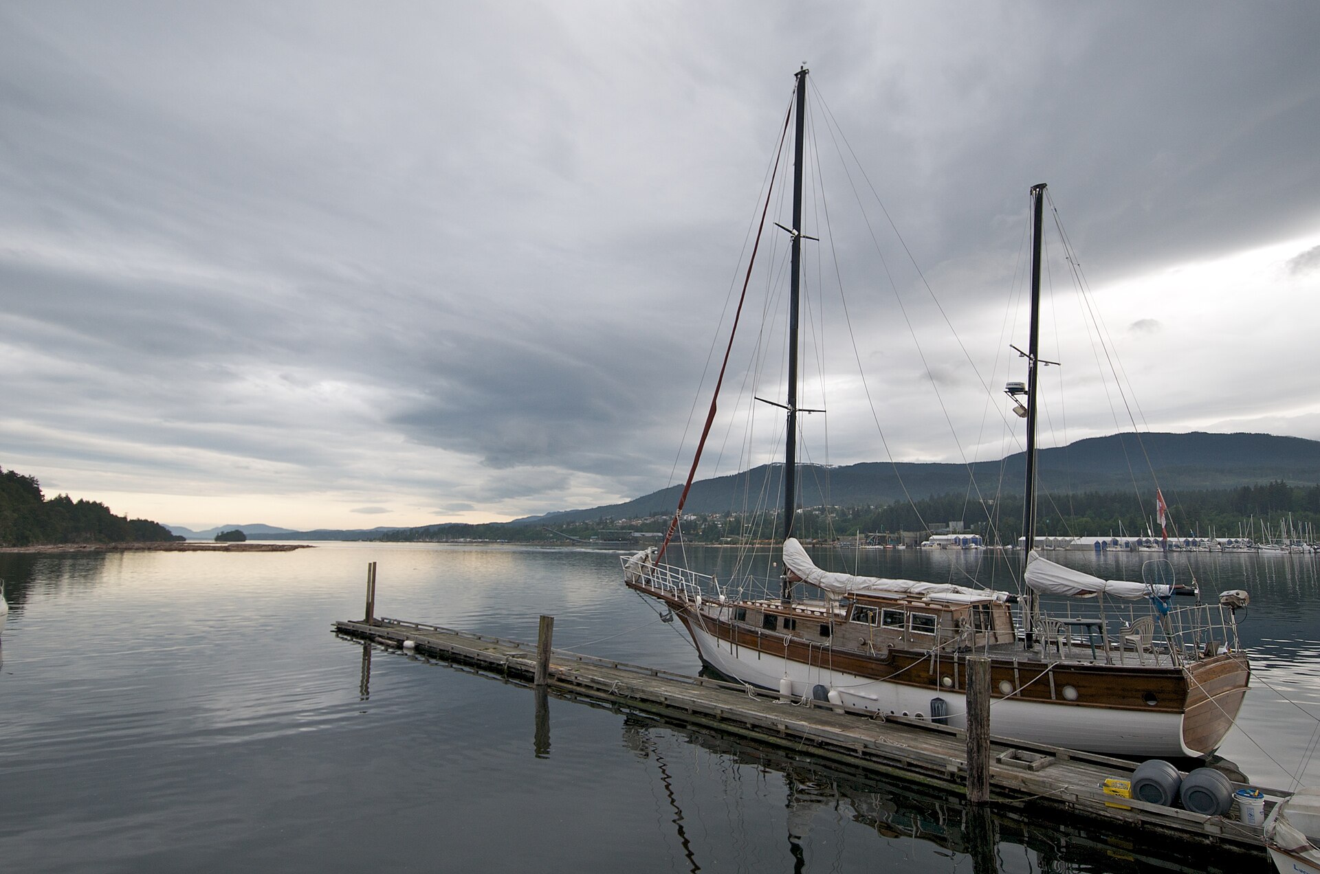 Ladysmith harbour on Vancouver Island