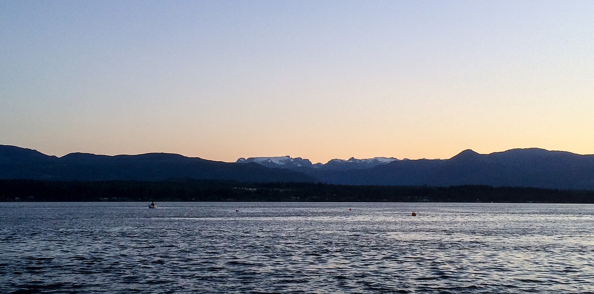 Coastal setting in Comox harbour Vancouver Island