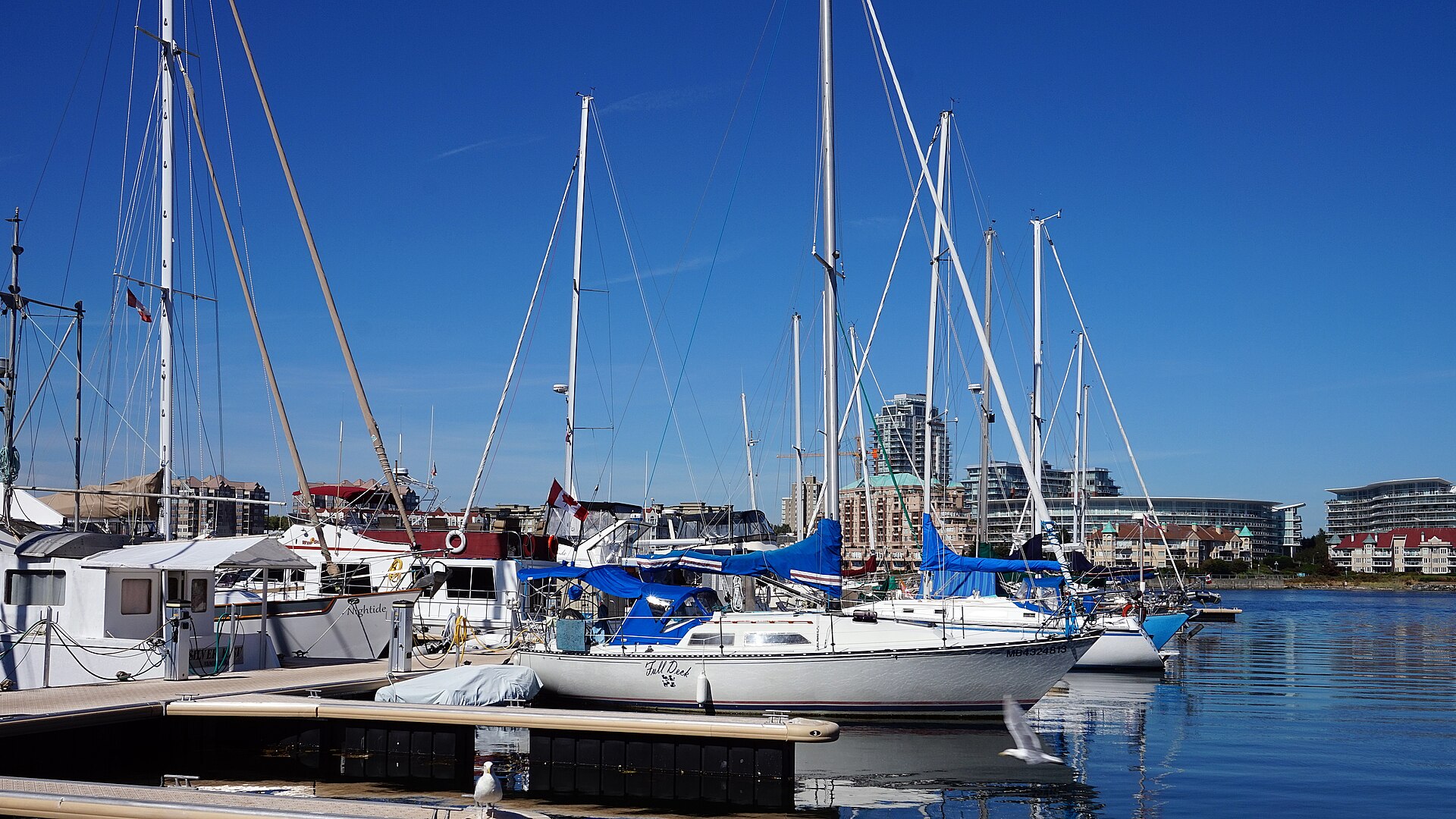 Victoria Inner Harbour waterfront on Vancouver Island